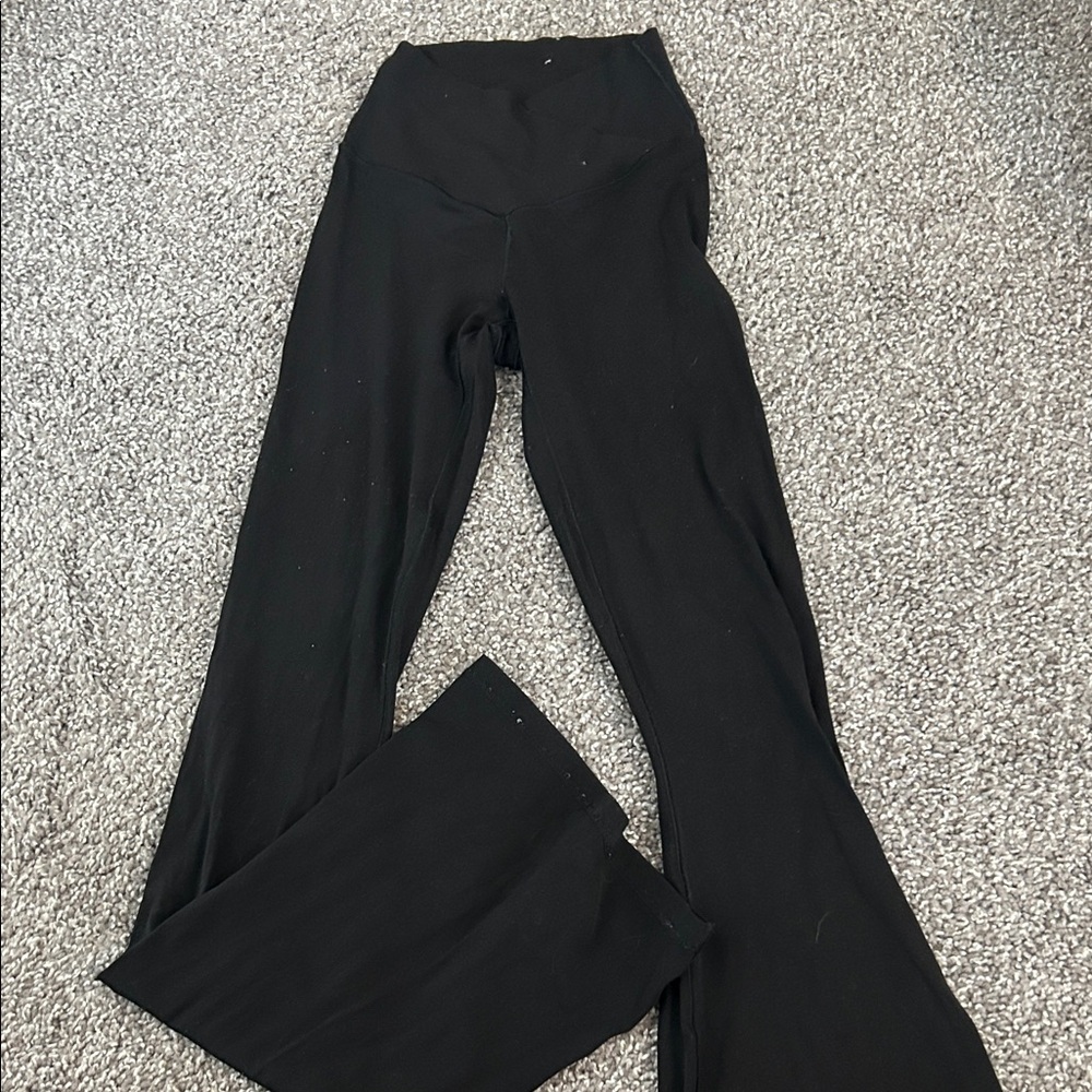 Aerie crossover Black flare Leggings #lululemon